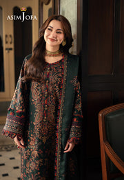 ASIM JOFA |3PC LAWN EMBROIDERED UNSTITCHED