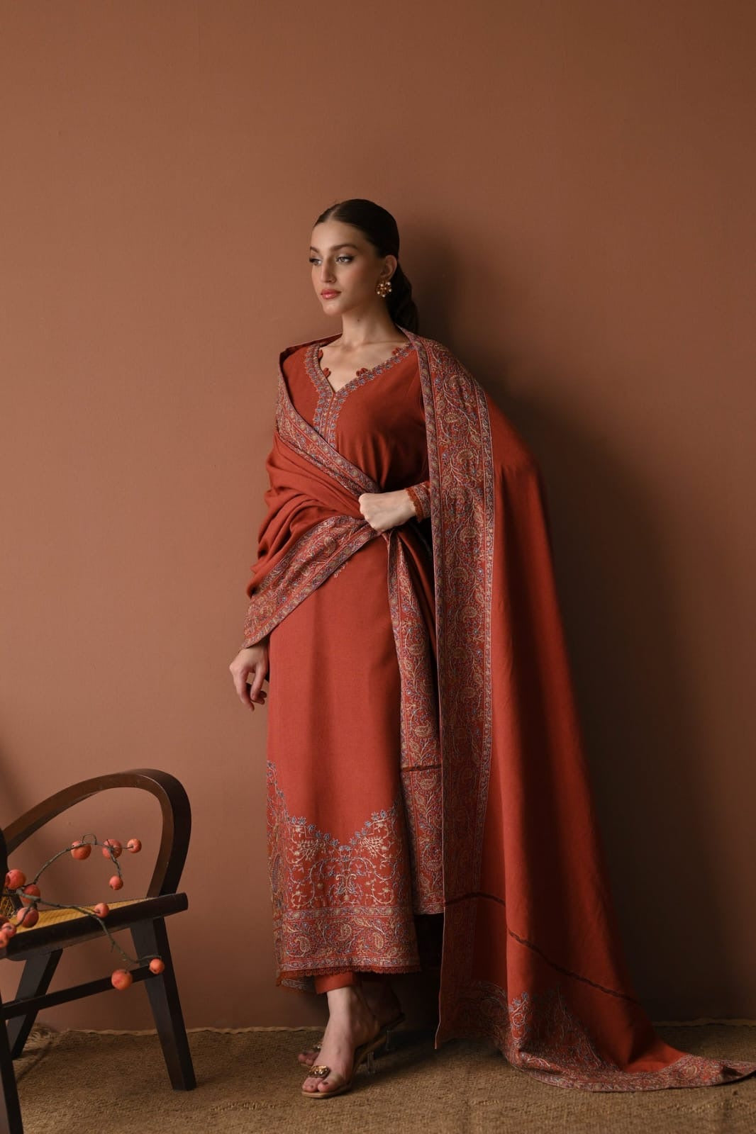 Embroidered 3PC Suit – Premium Festive Collection BH-0022