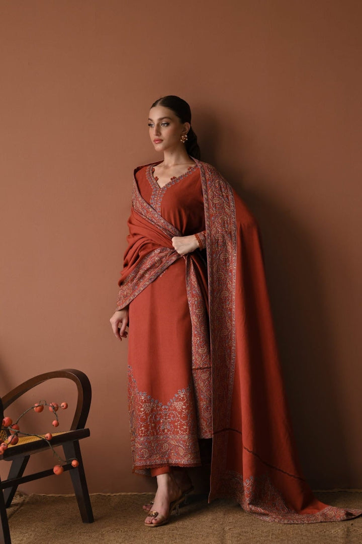 Embroidered 3PC Suit – Premium Festive Collection BH-0022