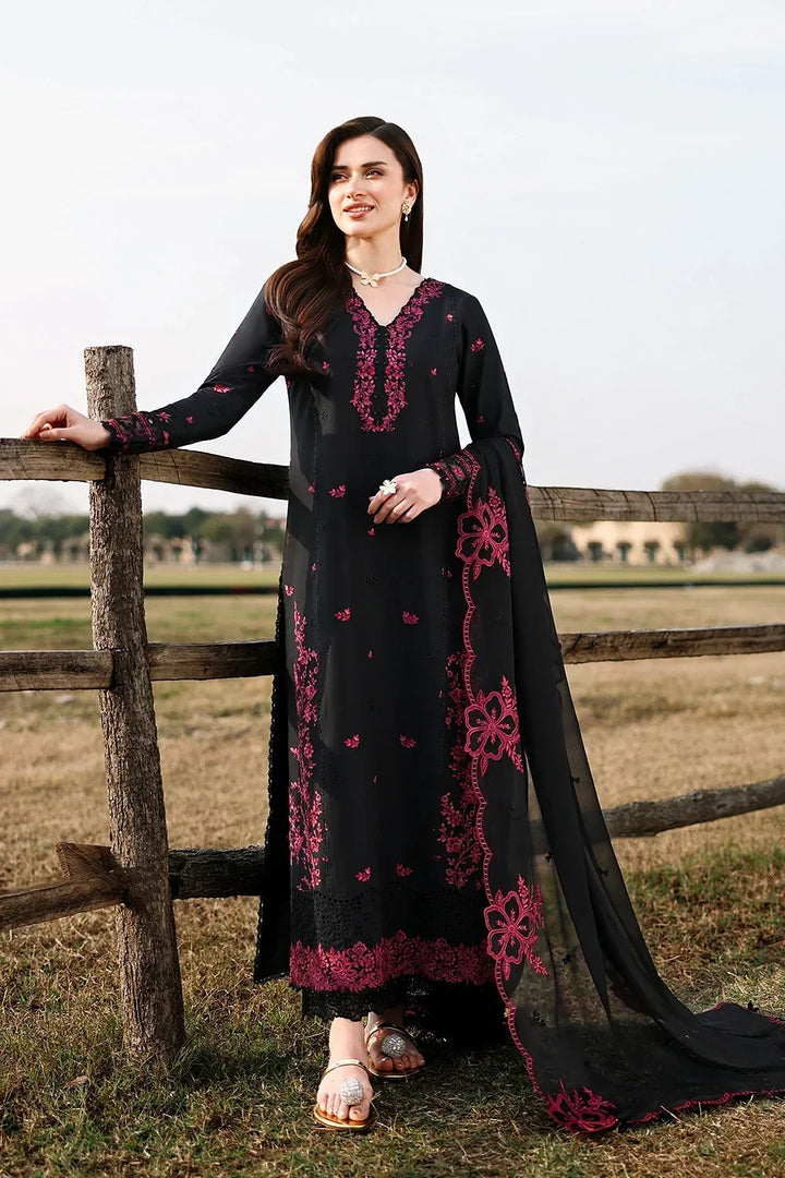 DHANAK 3PC CHICKENKARI EMBROIDERED UNSTICHED ARTICLE BA-310