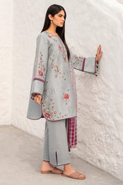 3 PCS CAMBRIC EMBROIDERED DRESS -