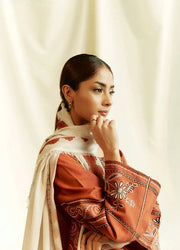 3PC Lawn Embroidered Shirt With Digital Printed Dupatta-301