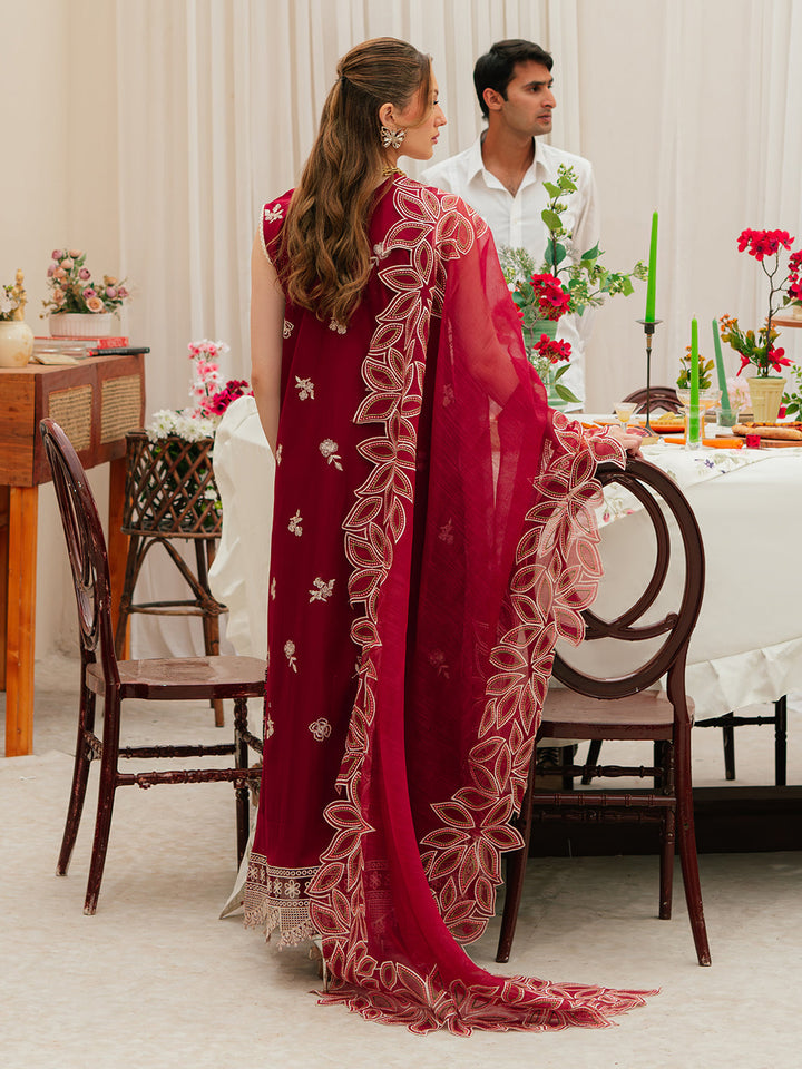 MAHNUR | CELESTIAL | 3 PC LUXURY LAWN EMBROIDERED SUITE