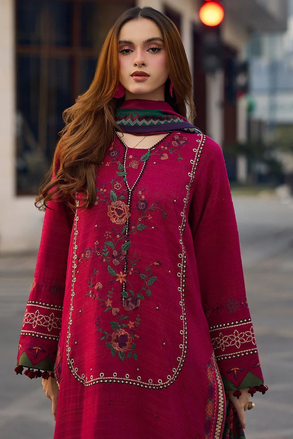 DHANAK EMB 3PC SUIT