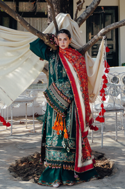 Hussain Rehar - Summer 3PC Lawn Embroidered Suit