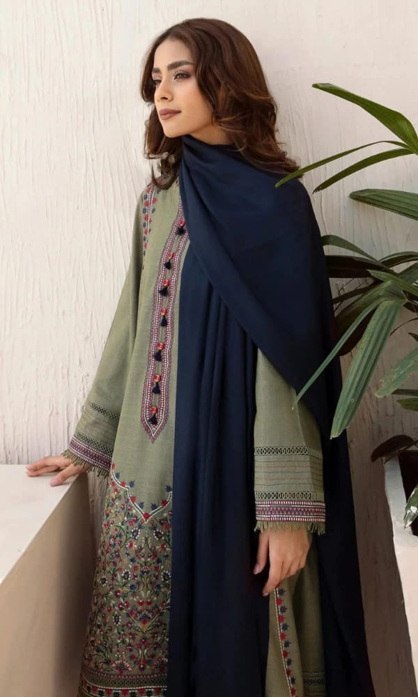 DHANAK EMB 3PC SUIT BH -0028
