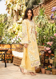 ELAF | ROSHNE | UNSTITCHED LAWN 3PC EMBROIDERED SUITE