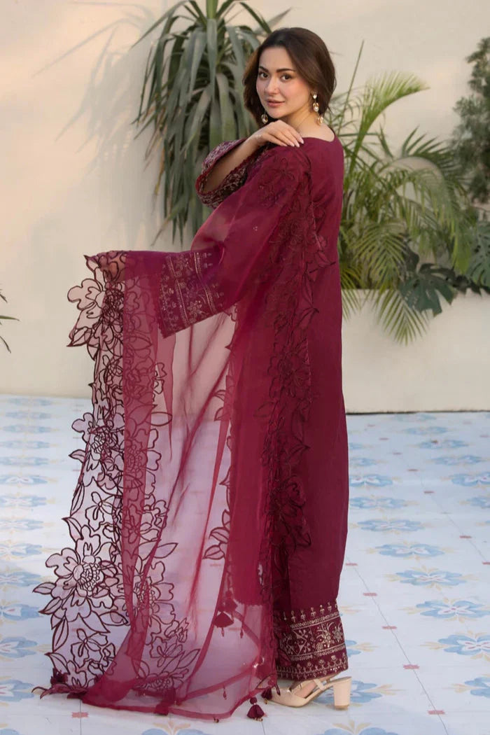 Allys - 3PC Lawn Embroidered Suit
