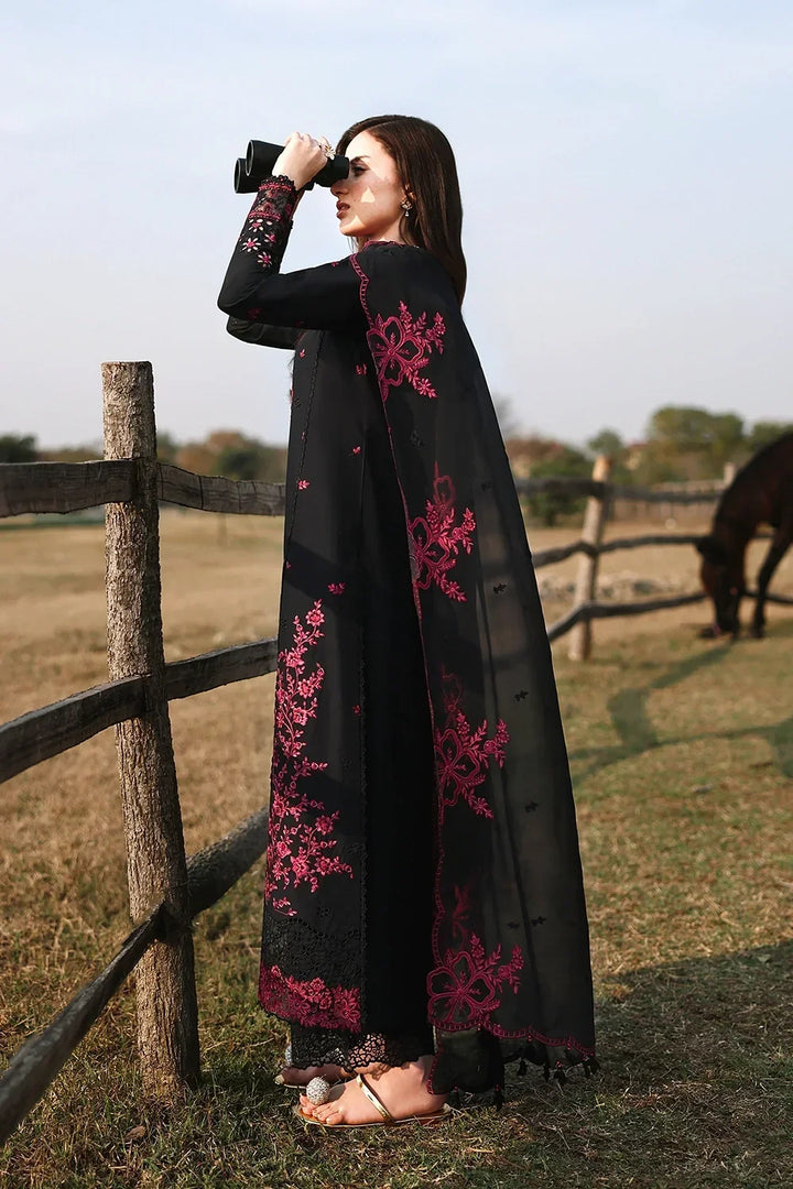 DHANAK 3PC CHICKENKARI EMBROIDERED UNSTICHED ARTICLE BA-310