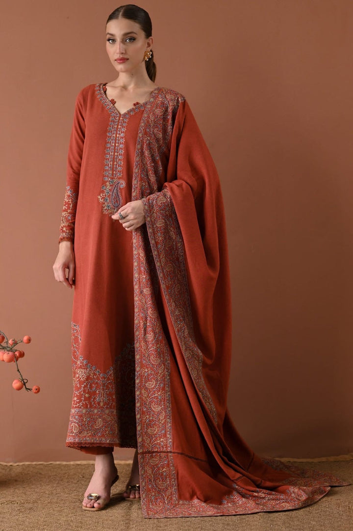 Embroidered 3PC Suit – Premium Festive Collection BH-0022