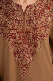 Pezwan - Winter 3PC Dhanak Embroidered Suit - SS0418