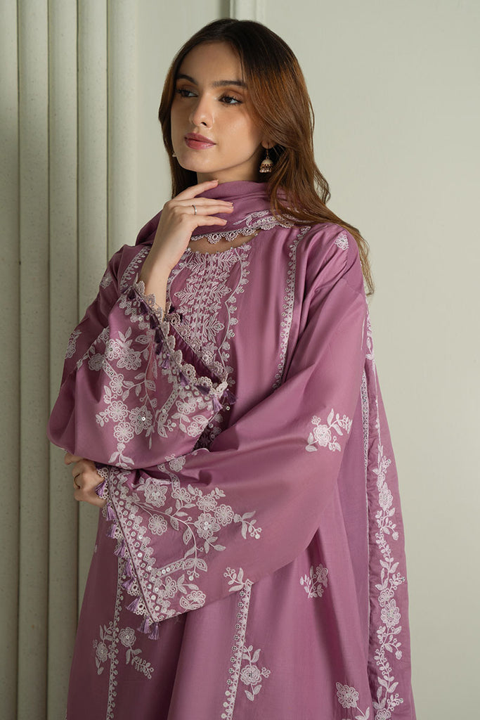 DHANAK EMBROIDERY 3PC SUIT