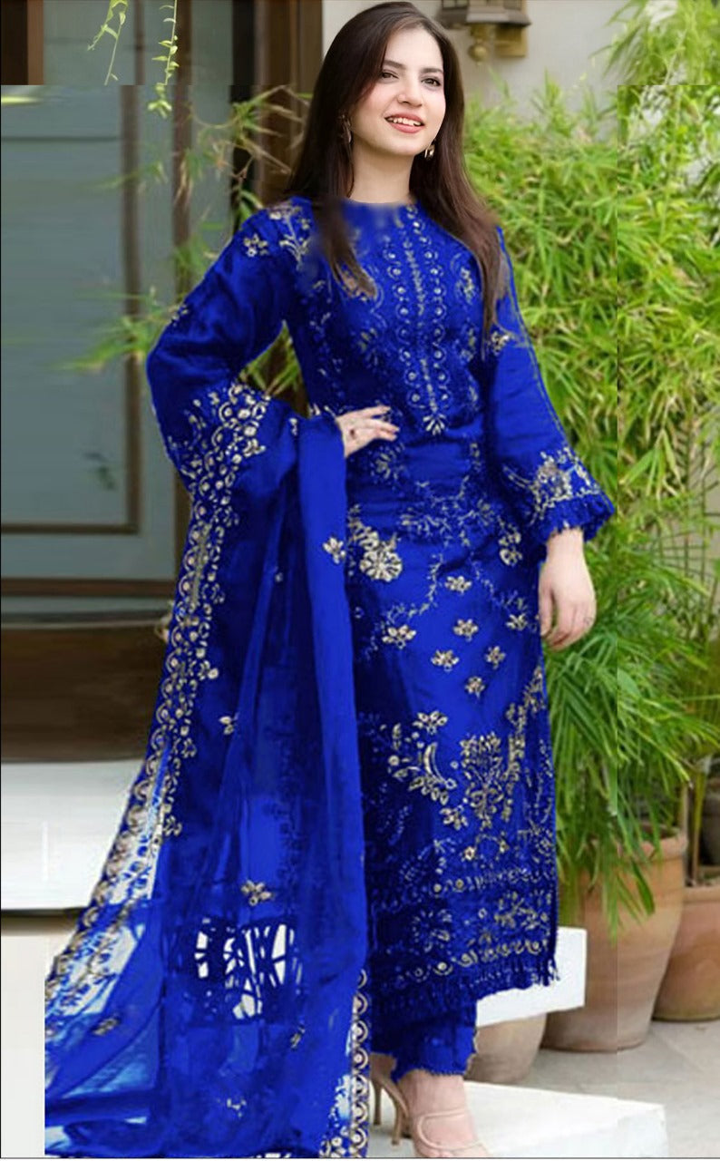 3PC EMBROIDERED ZA001