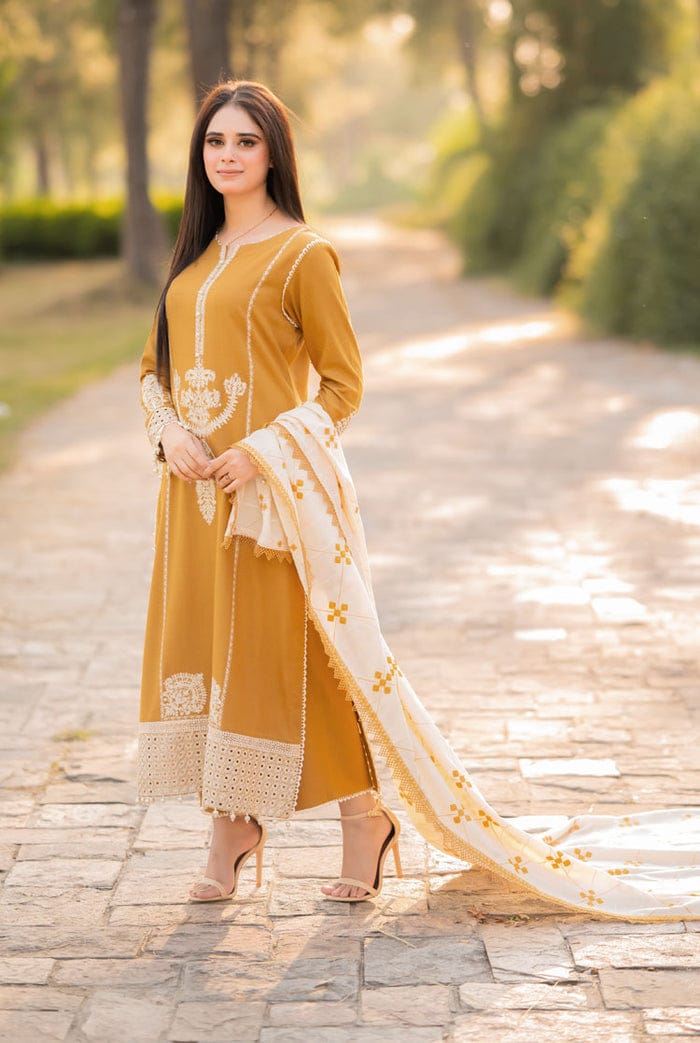 Embroidered Luxury Lawn Unstitched 3Pc | 1147