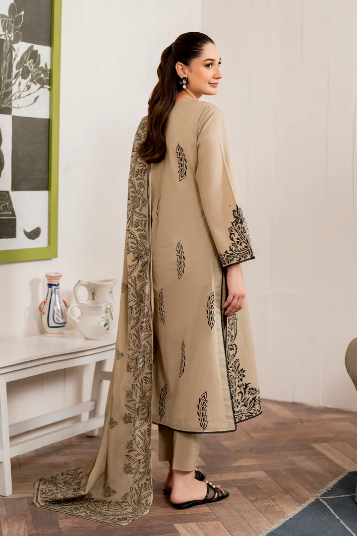 COCO – EC876 | UNSTITCHED | EMBROIDERED 3 PIECE