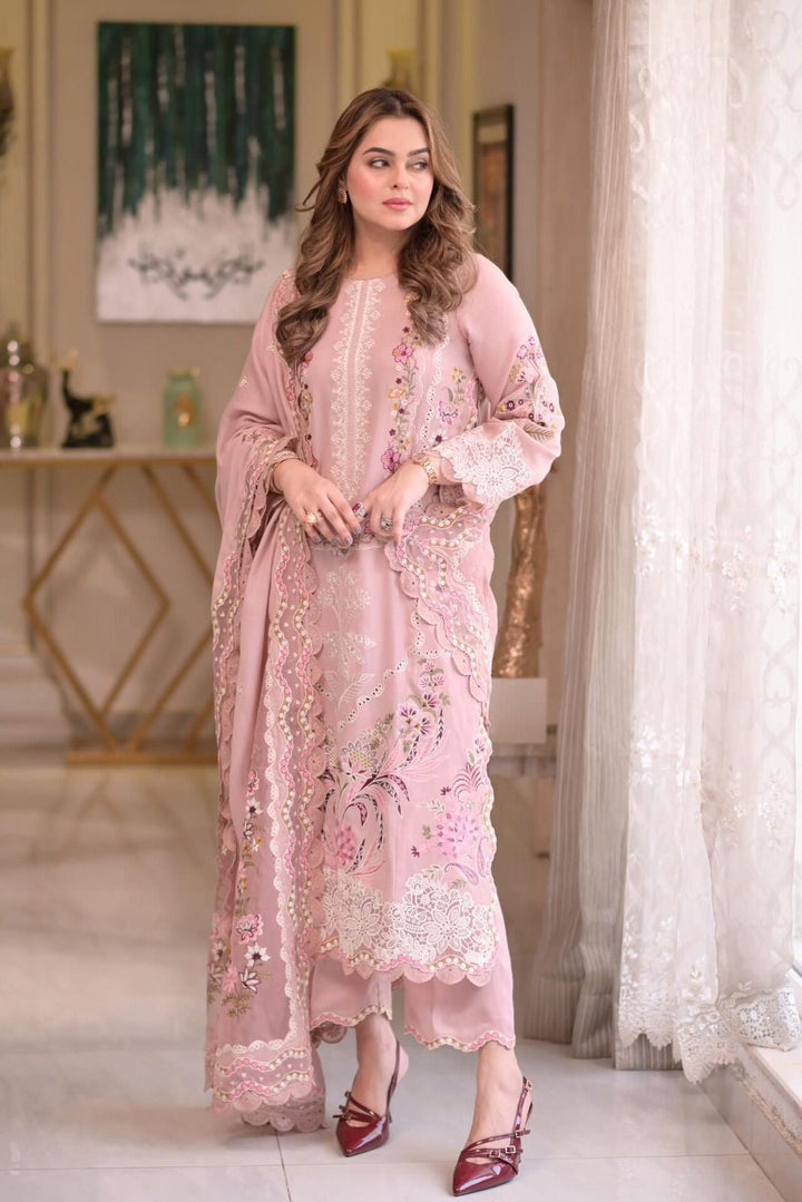 DHANAK EMB 3PC SUIT BH -0039