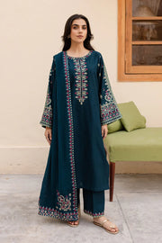 BATIK - 3PC Dhanak Embroidered Suit - NE - ZS 5007