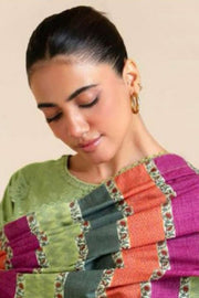 3PC UNSTITCHED HEAVY EMBROIDERED SUIT
