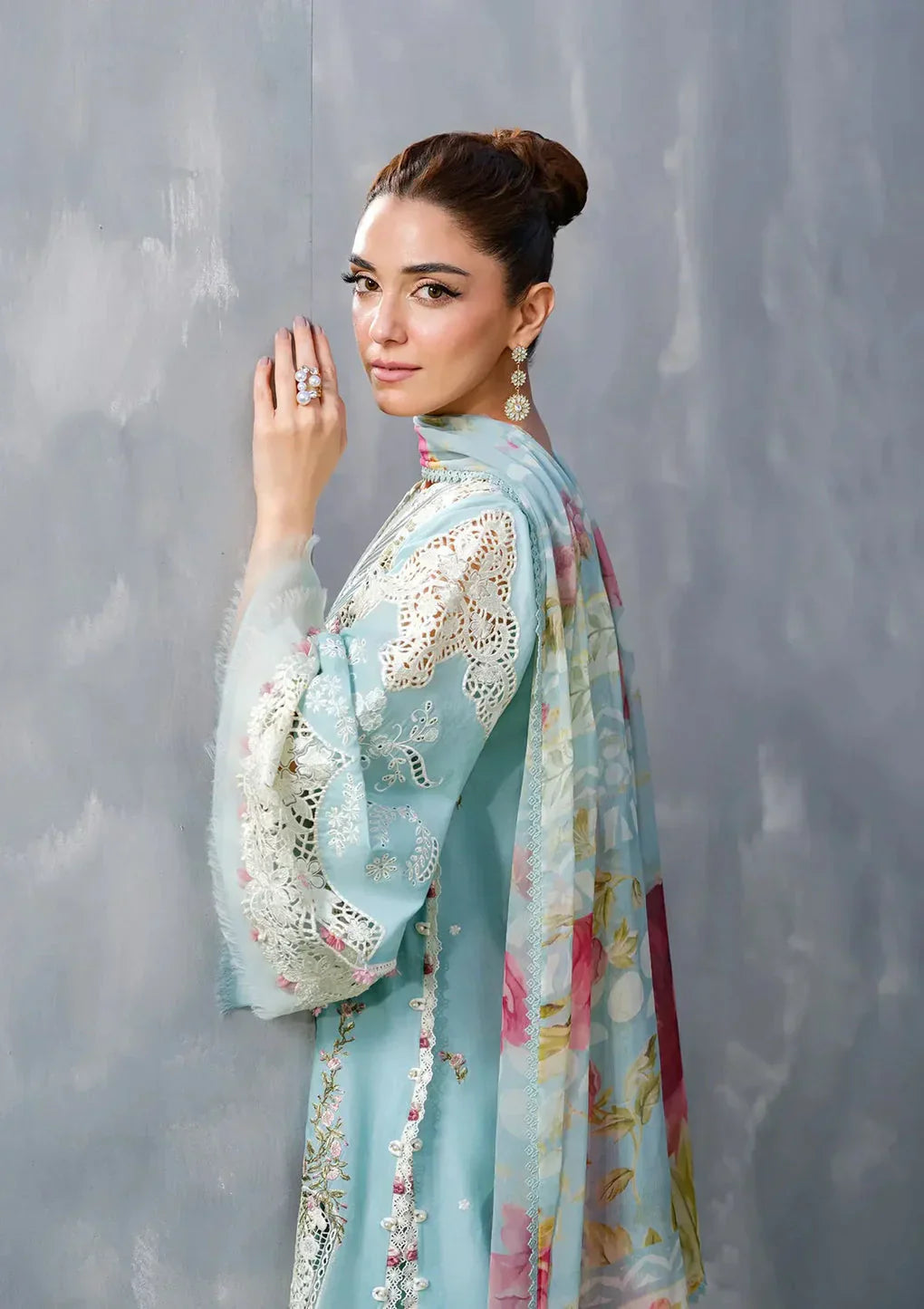 ELAF | ELYA | UNSTITCHED LAWN 3PC EMBROIDERED SUITE