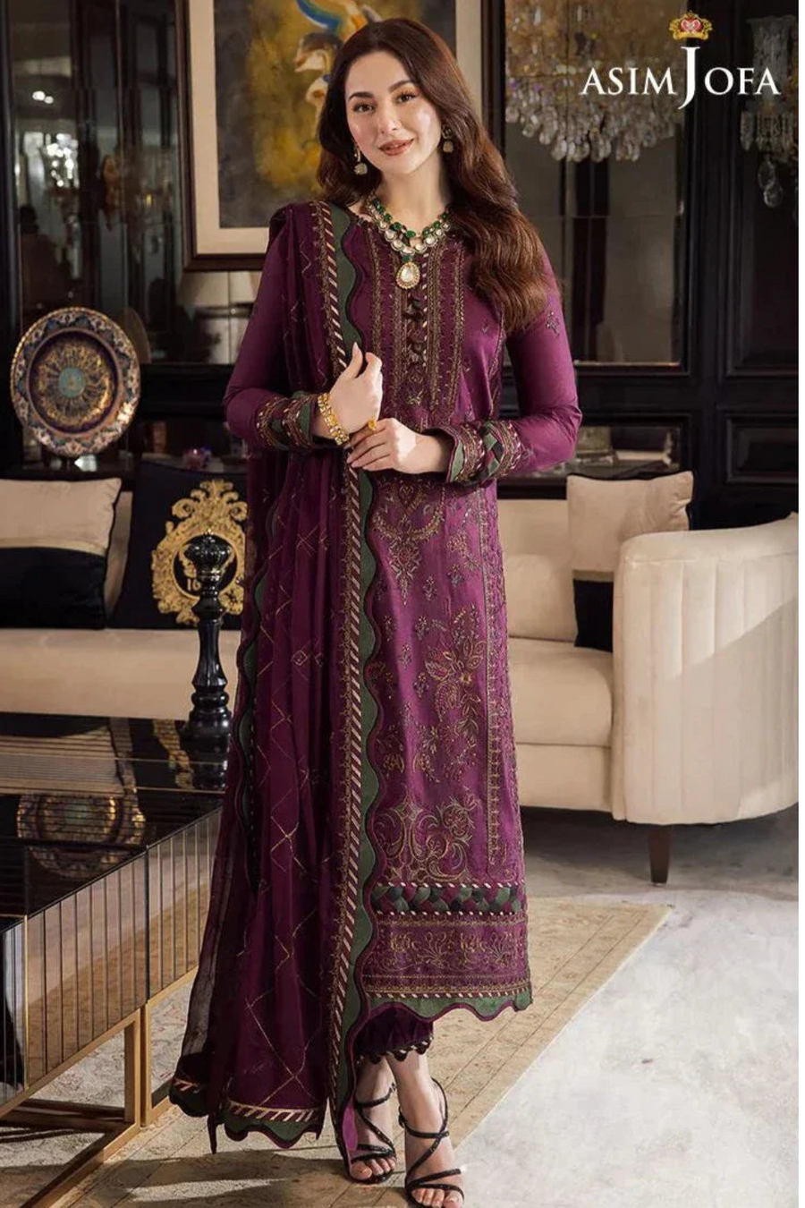 3PC EMBROIDERED ZE002