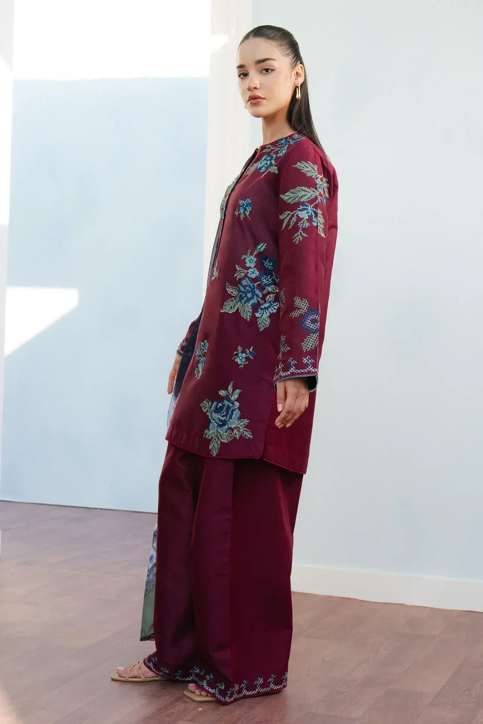 DHANAK 3PC EMBROIDERED UNSTICHED ARTICLE BA-388