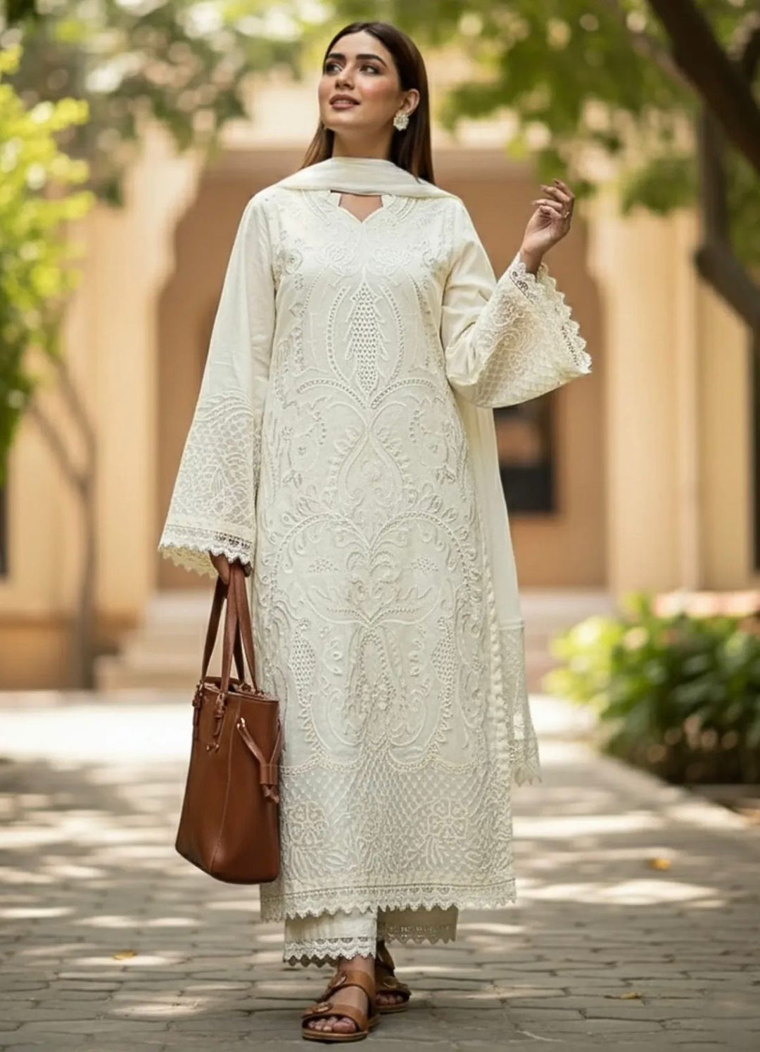 EMBROIDERED LUXURY LAWN UNSTITCHED 3PC | 1069
