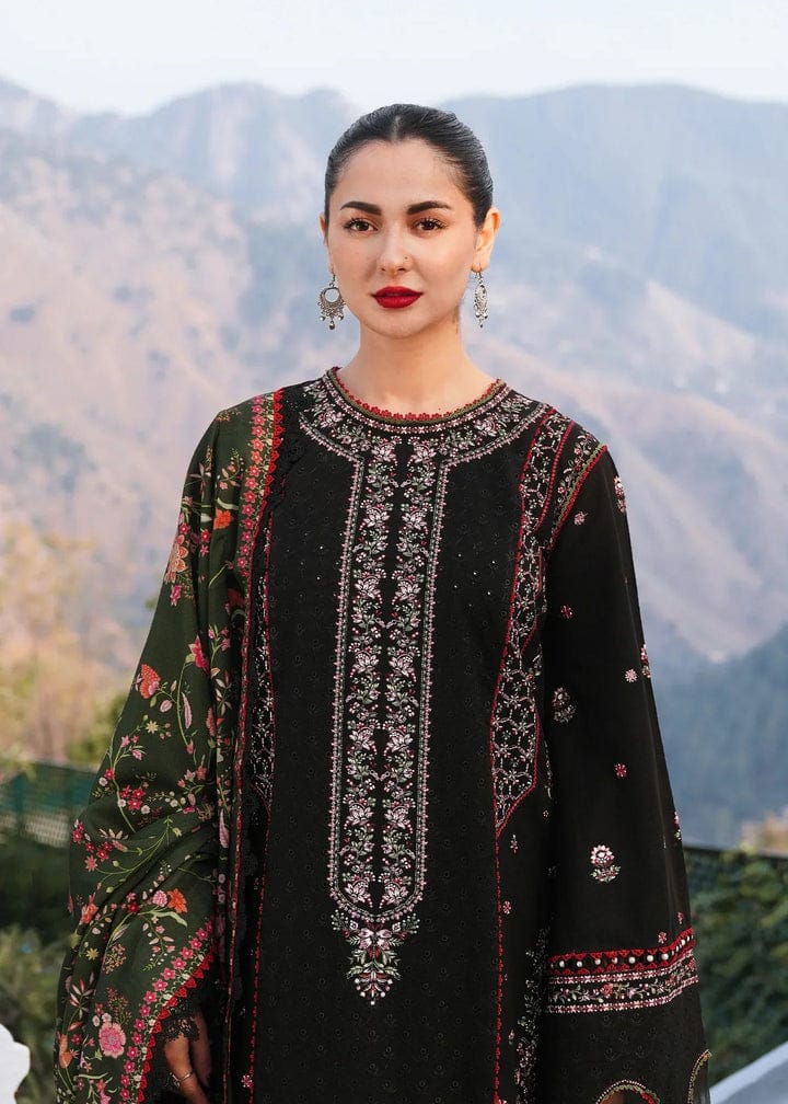 Qalamkar - 3PC Lawn Embroidered Shirt with Embroidered Lawn Dupatta (Unstitched) LC-7067