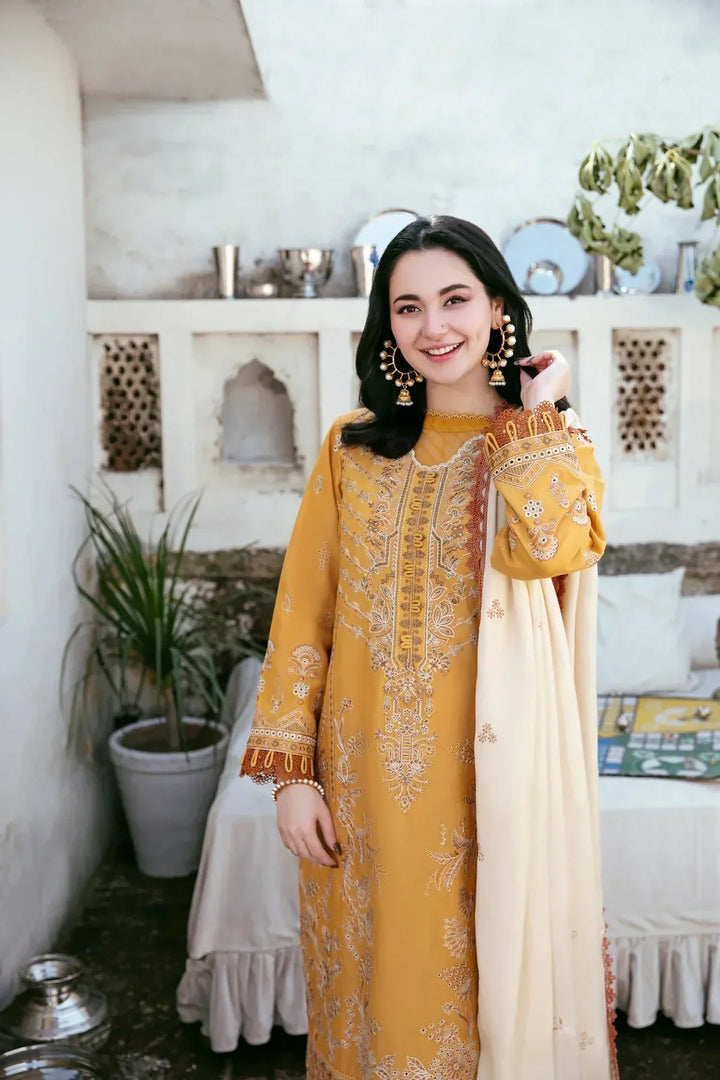 DHANAK 3PC CHICKENKARI EMBROIDERED UNSTICHED ARTICLE BA-375