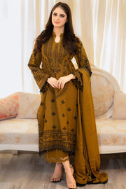 PREMIUM LAWN 3PC EMBROIDERED DRESS EMBROIDERED DUPATTA | 1011