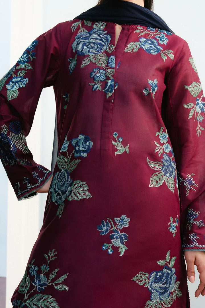 DHANAK 3PC EMBROIDERED UNSTICHED ARTICLE BA-388