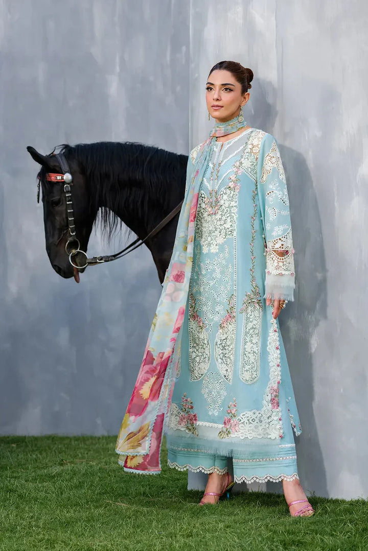 ELAF | ELYA | UNSTITCHED LAWN 3PC EMBROIDERED SUITE