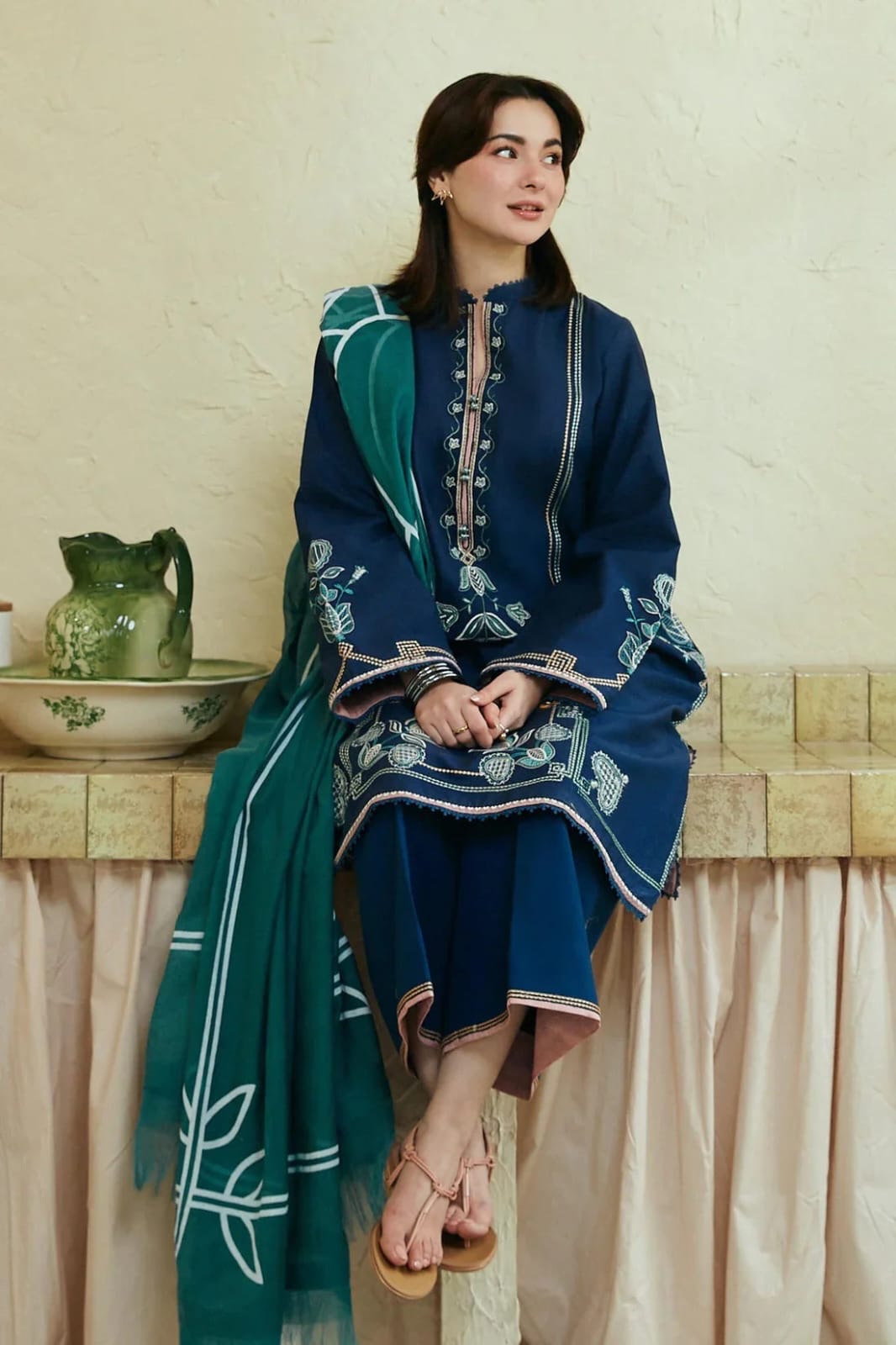 ROYAL MAJESTY 3PC | UNSTICHED LAWN SUIT ZA0173