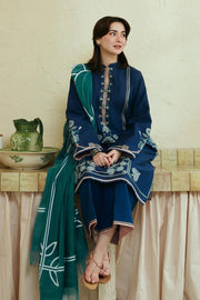 ROYAL MAJESTY 3PC | UNSTICHED LAWN SUIT ZA0173