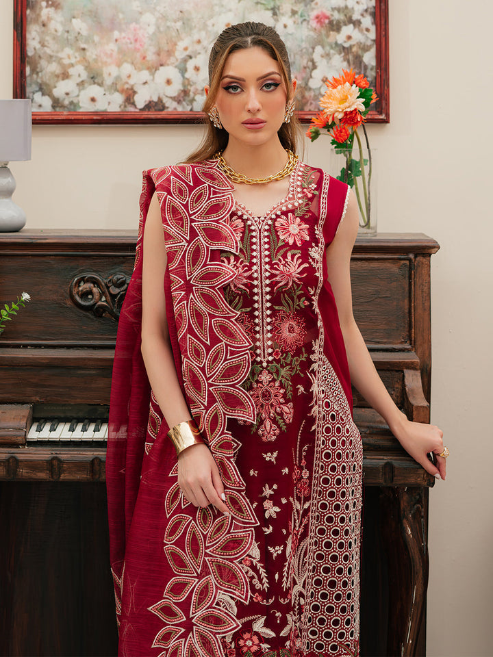 MAHNUR | CELESTIAL | 3 PC LUXURY LAWN EMBROIDERED SUITE