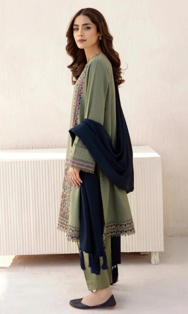 DHANAK EMB 3PC SUIT BH -0028