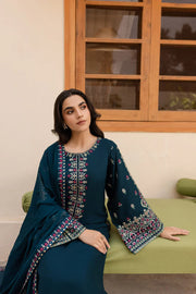 BATIK - 3PC Dhanak Embroidered Suit - NE - ZS 5007