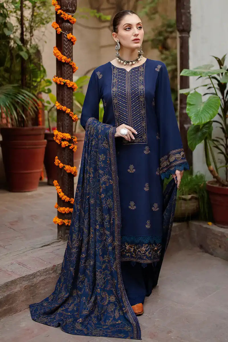 Embroidered 3PC Suit – Premium Festive Collection BH-34