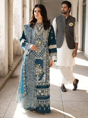 MAHNUR | SELENE | UNSTITCHED LAWN 3PC EMBROIDERED SUITE