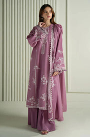 Embroidered Luxury Lawn Unstitched 3Pc | 1026