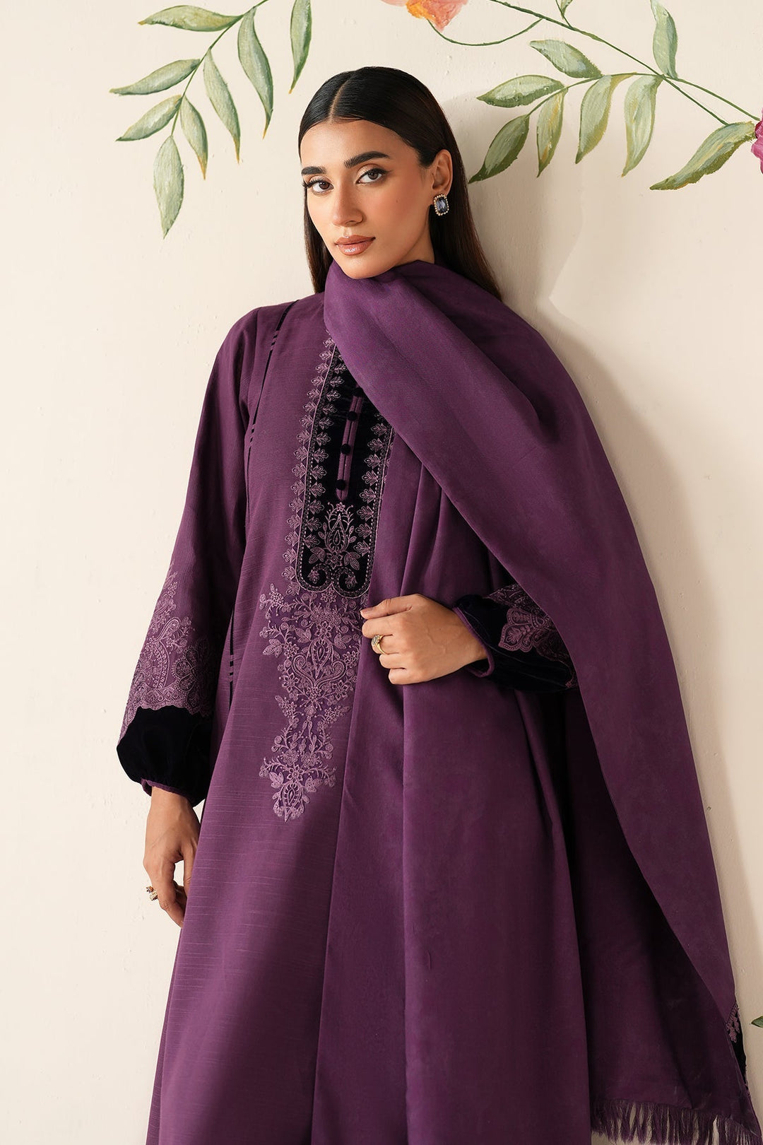 EMBROIDERED DHANAK PR-1890