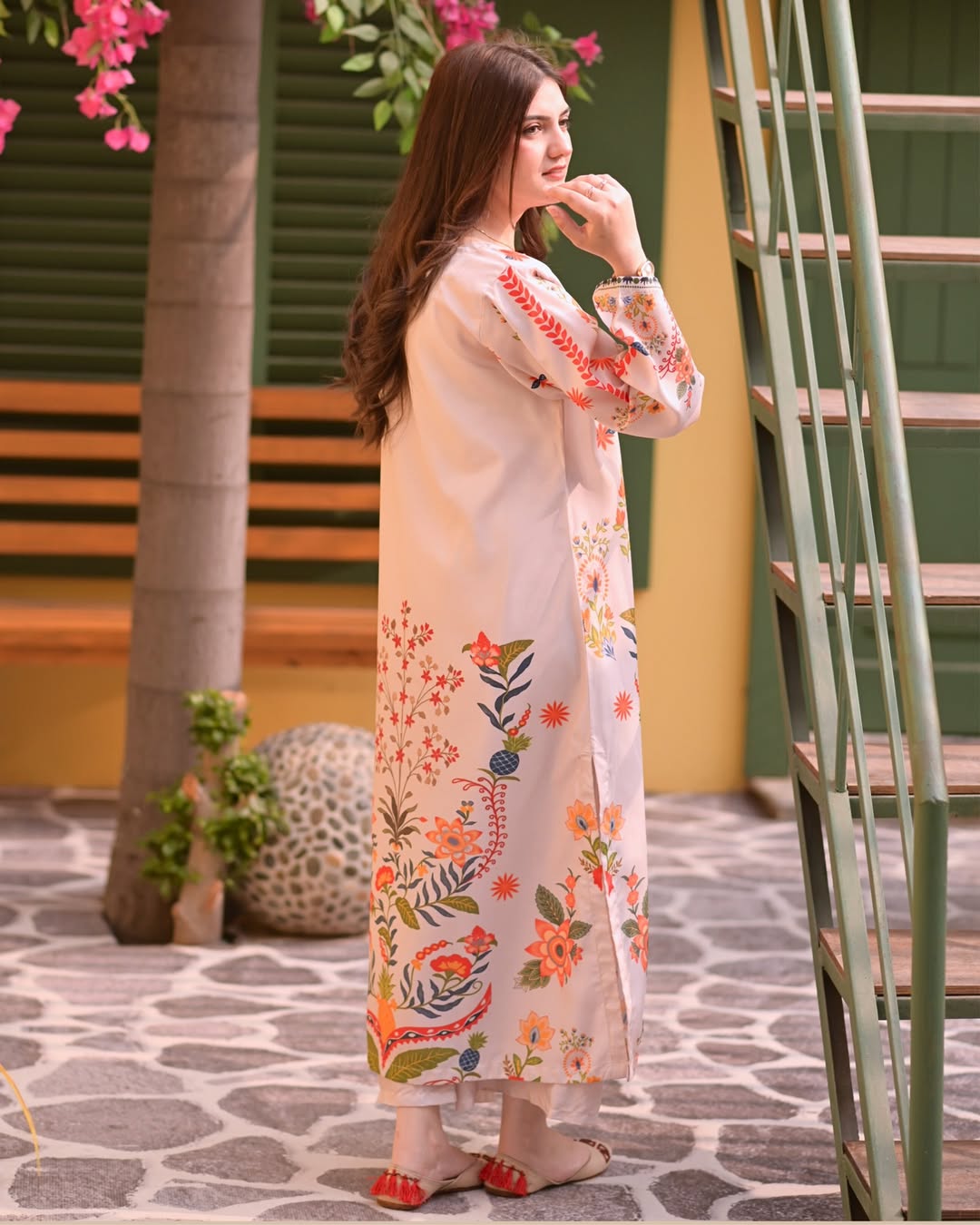 MRS-412 | 2 Piece Stitched Printed Kaftan Set