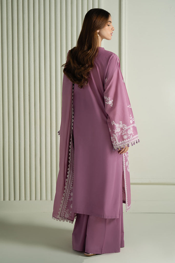 DHANAK EMBROIDERY 3PC SUIT