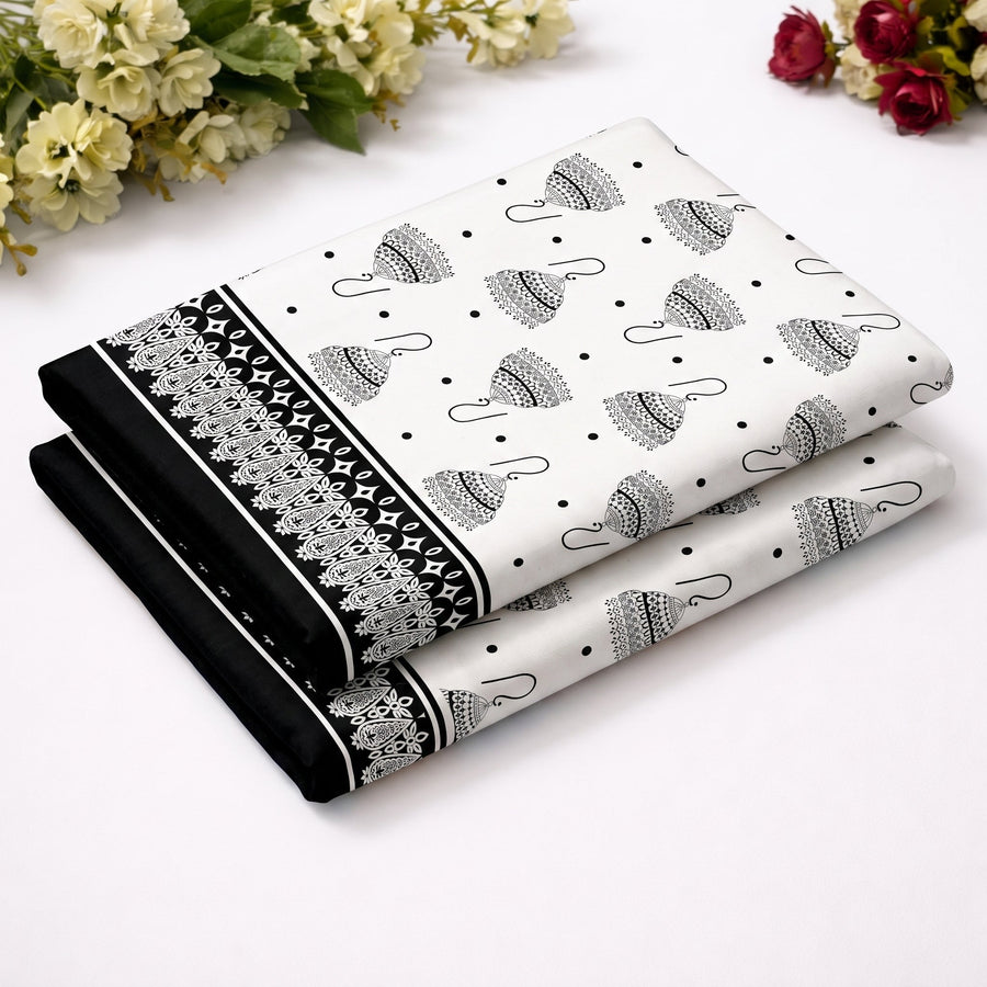 PRINTED CAMBRIC – 2 PIECE UNSTITCHED SUIT 808