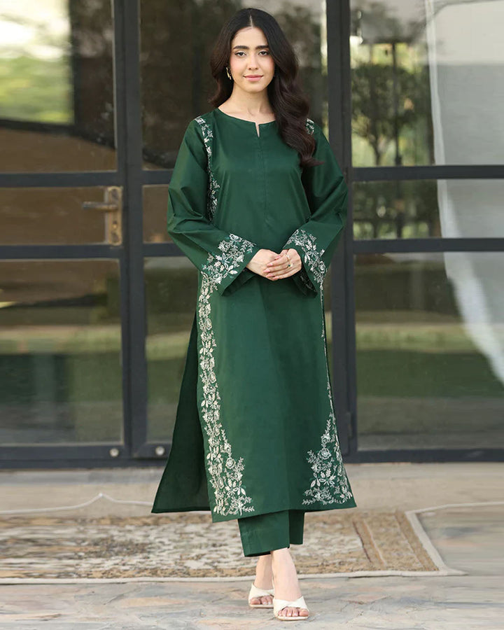 Lawn Embroidered 2Piece Stitched CH - 371 | Green