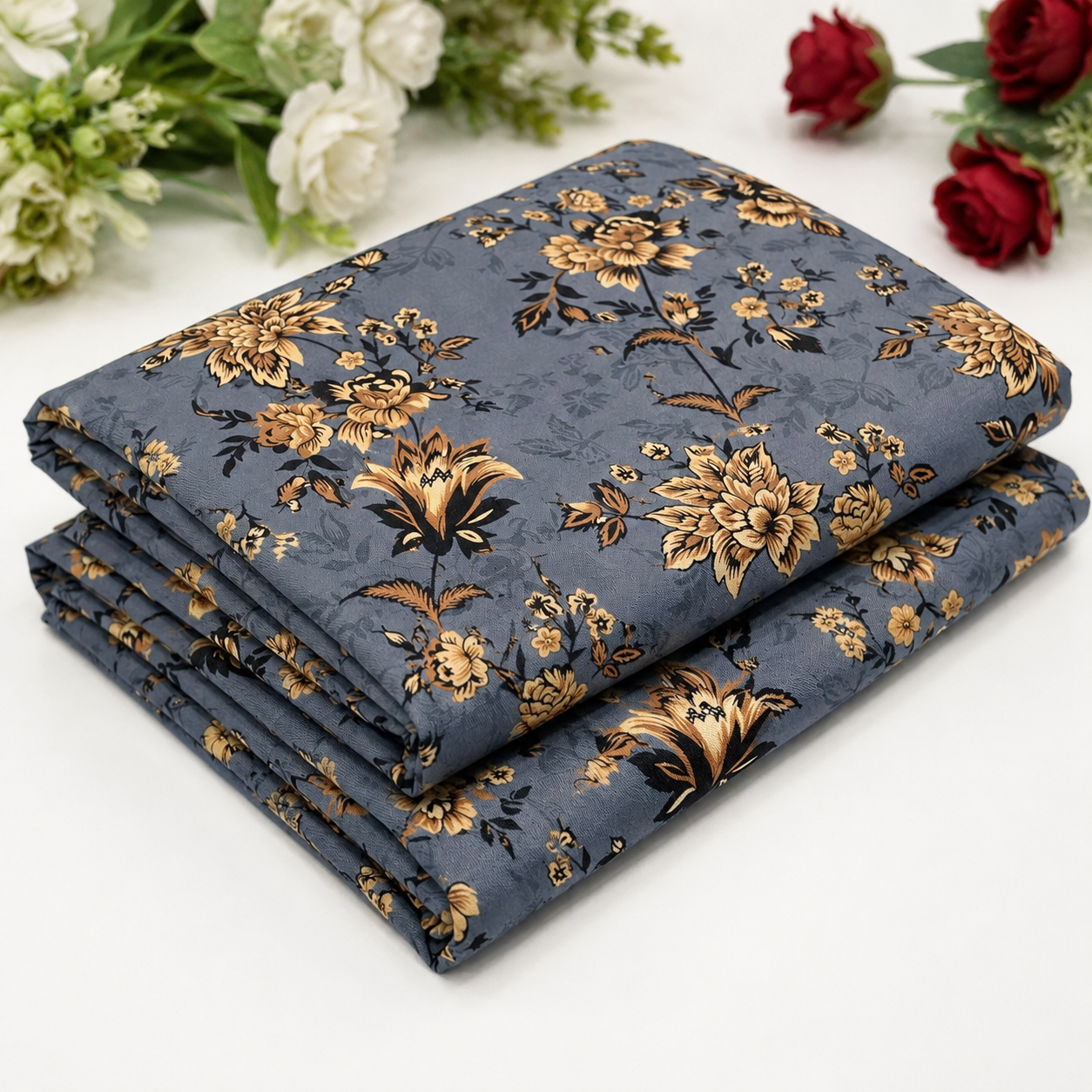 PRINTED CAMBRIC – 2 PIECE UNSTITCHED SUIT 804