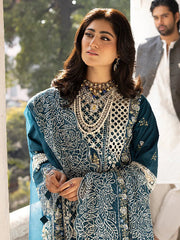 MAHNUR | SELENE | UNSTITCHED LAWN 3PC EMBROIDERED SUITE
