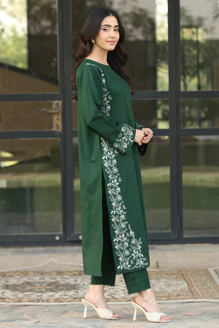Lawn Embroidered 2Piece Stitched CH - 371 | Green