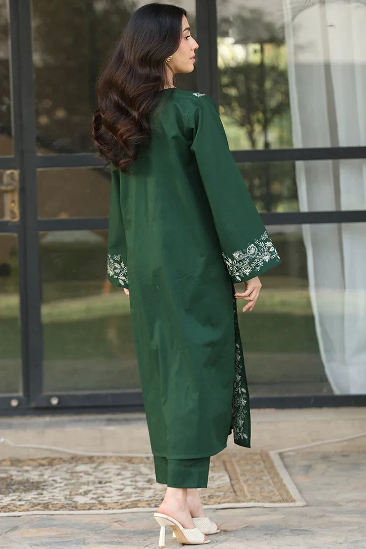 Lawn Embroidered 2Piece Stitched CH - 371 | Green