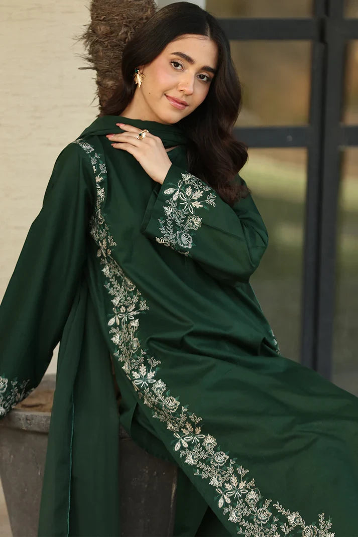 Lawn Embroidered 2Piece Stitched CH - 371 | Green