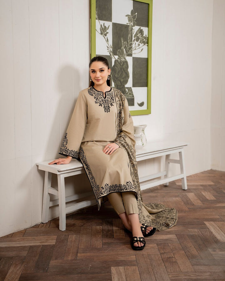 MRS-387 | 3 Piece Stitched Screen Print Suit
